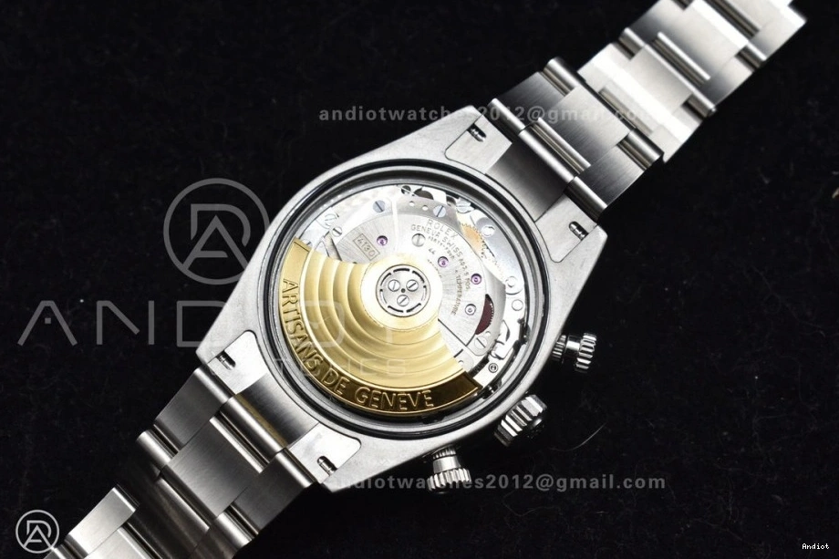 Black Daytona Bracelet A7750 on SS Best White Dial SS ADGF Edition 0405